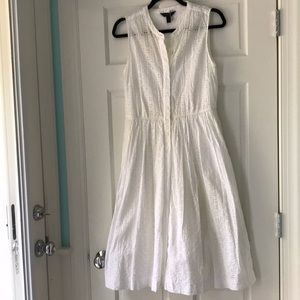 J. Crew White Eyelet Dress Size 8